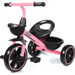KRIDDO Toddler Tricycle for 2-5 Year Olds (Pink 3-Wheel Trike for Girls, Gift Edition)