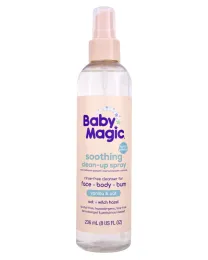 Baby Magic Soothing Clean-Up Spray, Vanilla & Oat Rinse-Free Cleanser - 8 Fl Oz Pump