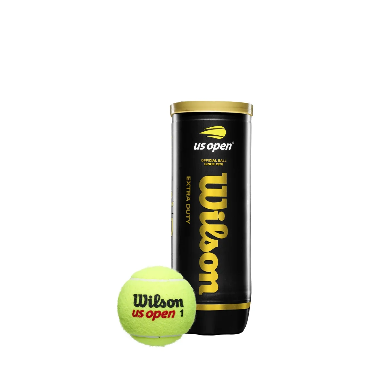 Wilson US Open Extra Duty Tennis Balls, Official Grand Slam Tournament Can - 3 Balls Pack