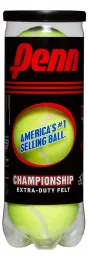 Penn Championship Extra Duty Tennis Balls, Official USTA League Pressurized Can - 3 Balls