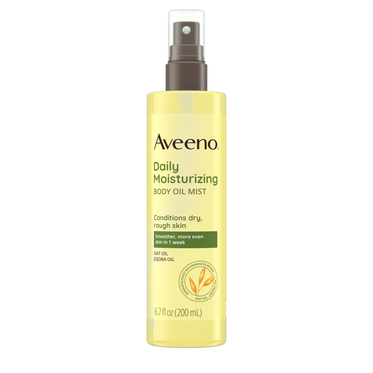Aveeno Daily Moisturizing Body Oil Mist, Nourishing Dry Spray with Jojoba Oil - 6.7 Fl Oz