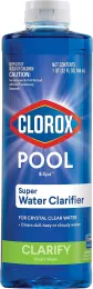Clorox Pool&Spa Swimming Pool Super Water Clarifier, Crystal Clear Concentrated Formula - 1 Quart