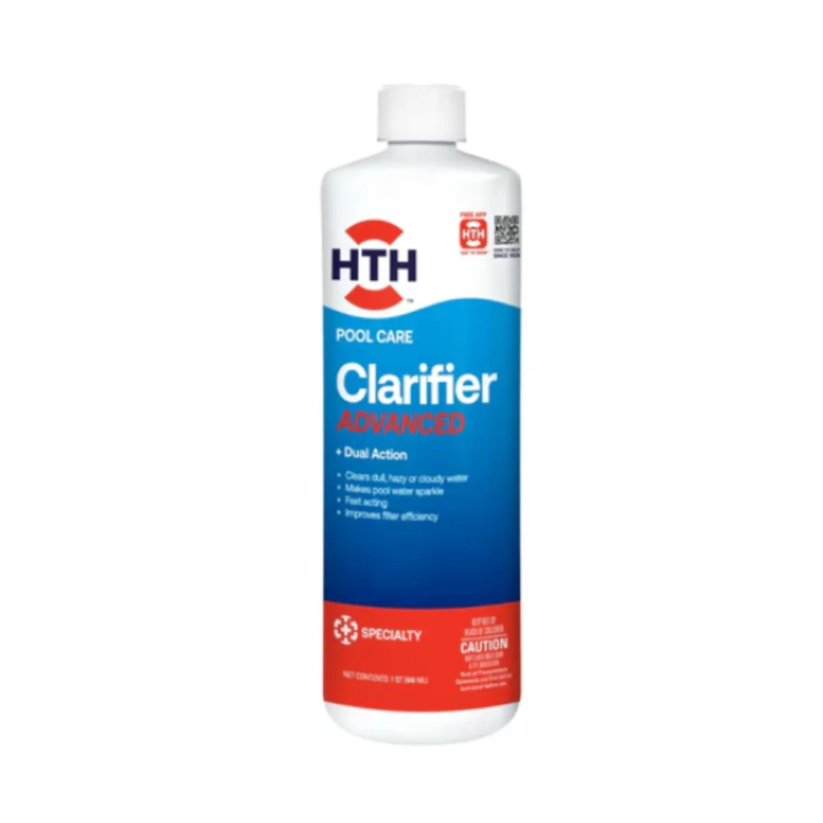 HTH 67212 Pool Care Clarifier Advanced, Fast-Acting Dual Action Formula - 1 Quart