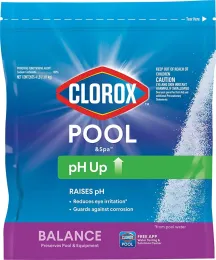 Clorox Pool&Spa Swimming Pool pH Up, Water Balance Increaser Powder - 4 lbs Bag