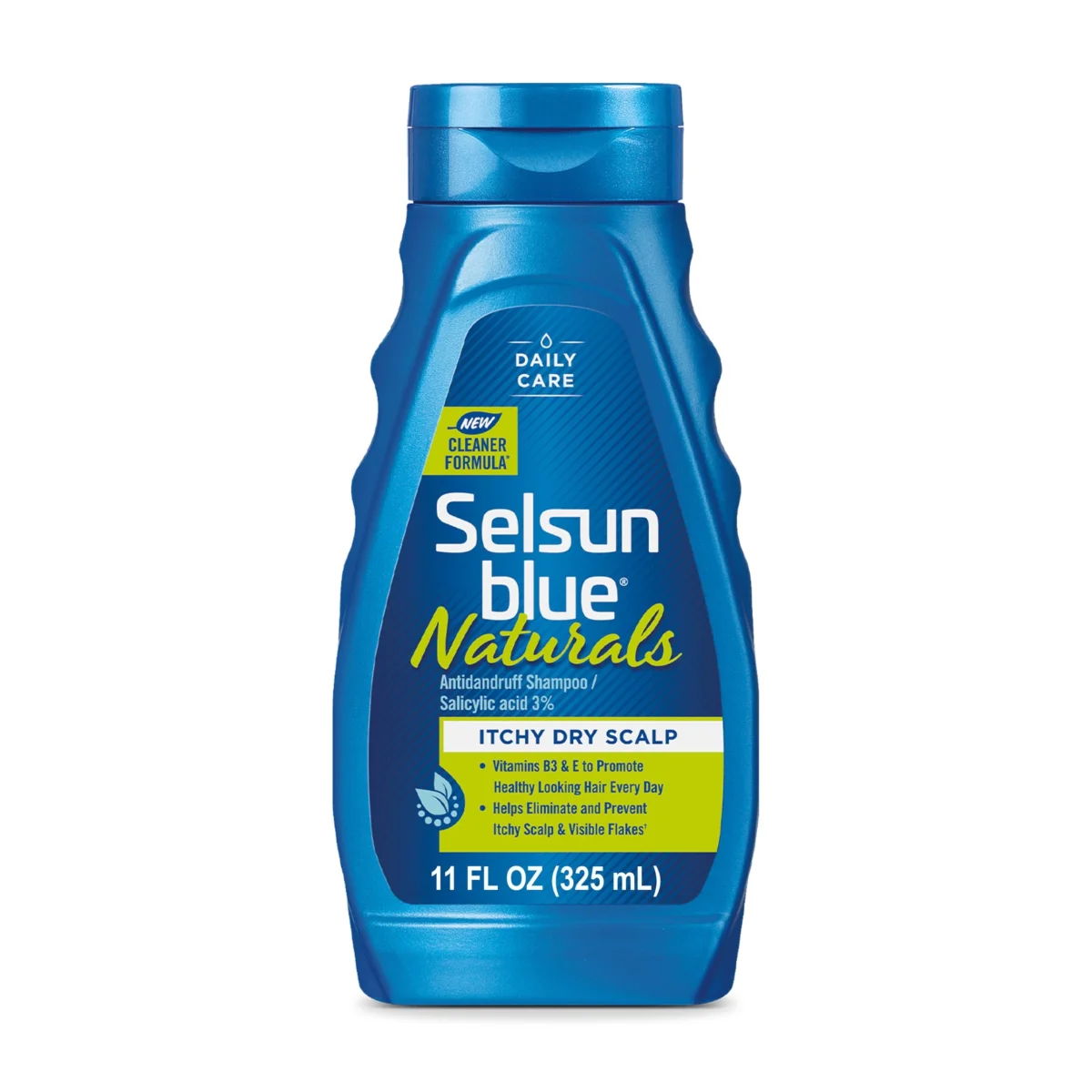 Selsun Blue Naturals Itchy Dry Scalp Antidandruff Shampoo, Salicylic Acid Daily Care - 11 fl. oz.