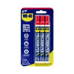 WD-40 Original Formula Precision Pen On-The-Go, Pin-Point Pocket Lubricant - 3-Pack